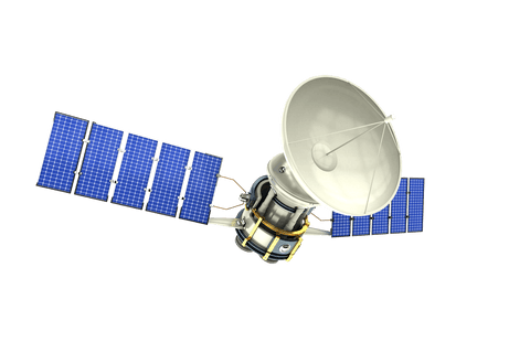 transparent 3d solar powered satellite in orbit - Download Free Stock Videos Pikwizard.com