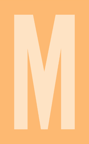 Bold Letter M Transparent Design in Minimal Flat Style - Download Free Stock Videos Pikwizard.com