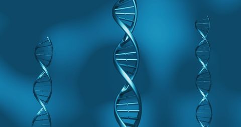 Blue DNA Strands Highlighting Genetic Research and Technology - Download Free Stock Images Pikwizard.com