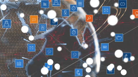 Global Connectivity and Digital Interface Concept