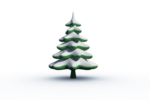 Festive Snow-Covered Christmas Tree on Transparent Background - Download Free Stock Videos Pikwizard.com