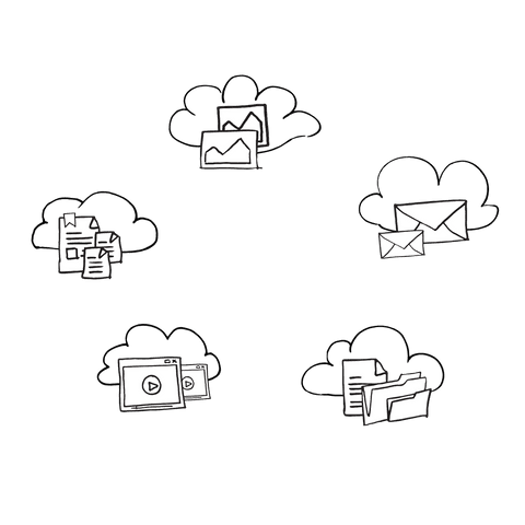 transparent cloud computing digital symbols illustration - Download Free Stock Videos Pikwizard.com