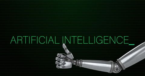 Robotic Arm with Artificial Intelligence Text on Digital Background - Download Free Stock Images Pikwizard.com