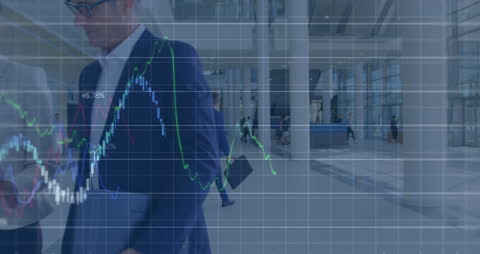 Business Professionals Analyzing Financial Data Graph