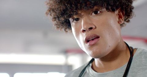 Male Gym-Goer with Stethoscope Symbolizing Health and Fitness