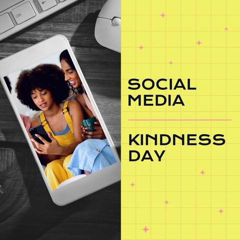 celebrating social media kindness day with diverse group - Download Free Stock Templates Pikwizard.com