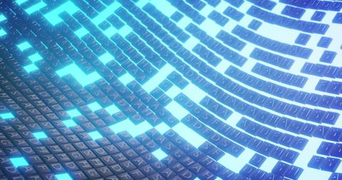Digital Interface with Moving Tiles and Light Background - Download Free Stock Images Pikwizard.com
