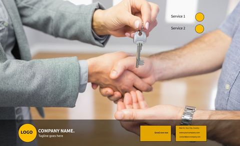 Trust and Reliability Symbolized in Key Exchange - Download Free Stock Templates Pikwizard.com