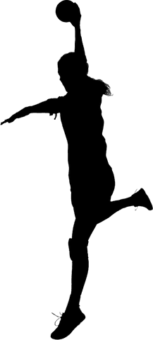 Woman silhouette performing yoga on transparent background