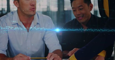 Global Education Concept with Digital Interface and Connections