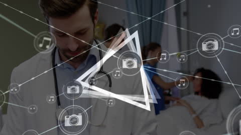 Digital Connection Network Overlaying Doctor in Hospital Environment