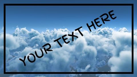 inspirational cloudscape with space for custom text - Download Free Stock Templates Pikwizard.com