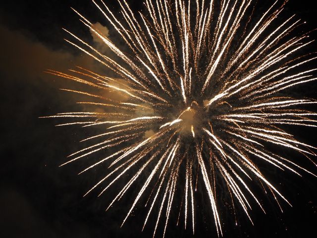 Bright Fireworks Exploding in Night Sky During Celebration - Download Free Stock Photos Pikwizard.com