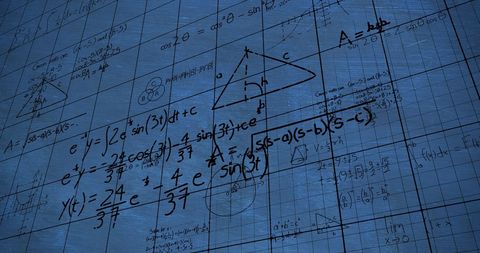 Complex Mathematical Formulas and Calculations on Chalkboard - Download Free Stock Images Pikwizard.com