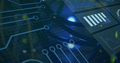 Abstract Digital Data Interface with Graphs and Charts - Download Free Stock Images Pikwizard.com