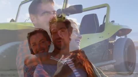 Romantic Escape with Yellow Dune Buggy