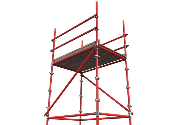 Three-Dimensional Rendering of Red Transparent Construction Scaffolding - Download Free Stock Videos Pikwizard.com