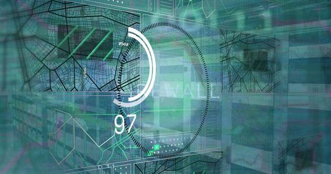 Futuristic Data Interface with Progress Visualization - Download Free Stock Images Pikwizard.com