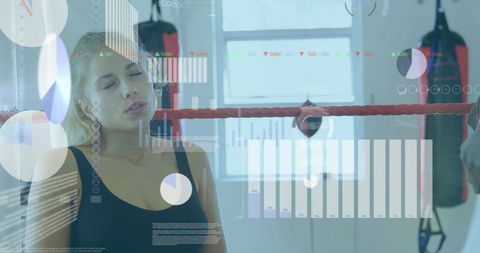 Digital Fitness: Data Processing Interface Over Diverse Gym Workout - Download Free Stock Images Pikwizard.com