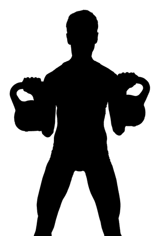 Transparent Silhouette of Man Lifting Kettlebells in Workout - Download Free Stock Videos Pikwizard.com