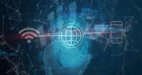 Futuristic Digital Network Security and Connectivity Concept - Download Free Stock Images Pikwizard.com