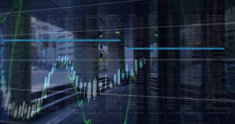 Abstract Financial Data and Digital Analysis Concepts