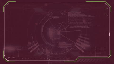 Abstract Futuristic Data Interface in Virtual Reality