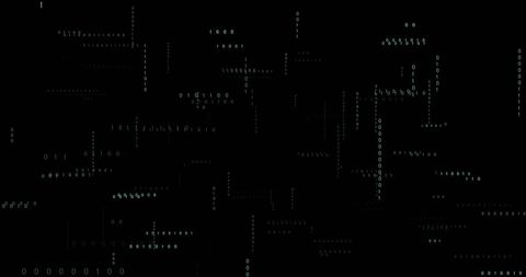 Binary Code Data Processing on Black Background - Download Free Stock Images Pikwizard.com