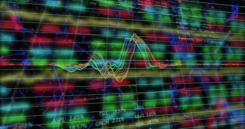 Dynamic Data Processing with Colorful Visual Analytics Interface - Download Free Stock Images Pikwizard.com