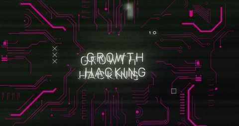 Growth Hacking Concept with Digital Circuit Design - Download Free Stock Images Pikwizard.com