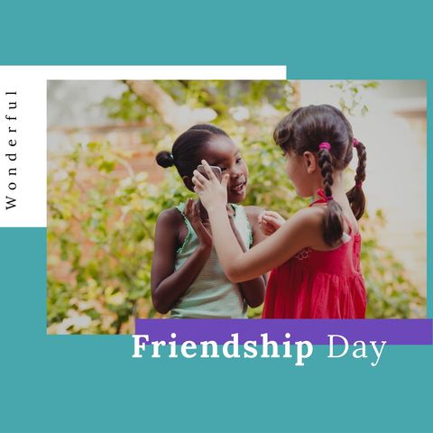 girls celebrating friendship day outdoors with fun - Download Free Stock Templates Pikwizard.com