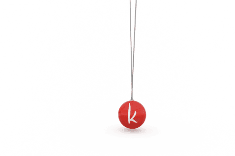 Red Bauble with Letter K on Transparent Background Isolated - Download Free Stock Videos Pikwizard.com