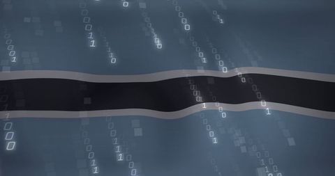 Digital Processing Over Botswana Flag Conceptual Art - Download Free Stock Images Pikwizard.com