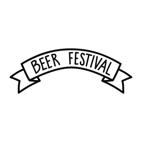 Transparent Beer Festival Banner Illustration