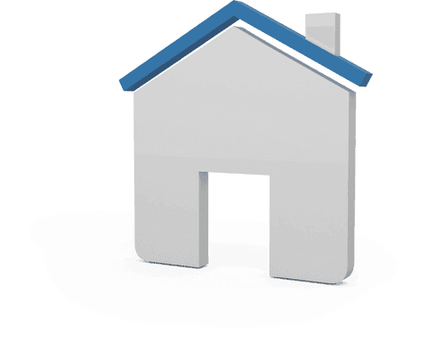 white house icon with blue roof transparent background - Download Free Stock Videos Pikwizard.com