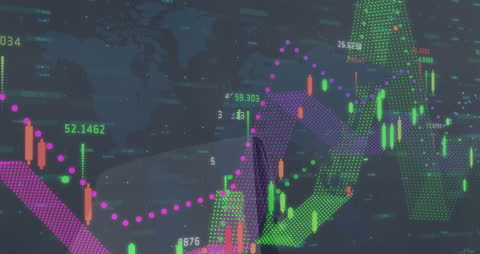 Dynamic Animation of Global Financial Data Processing Over World Map