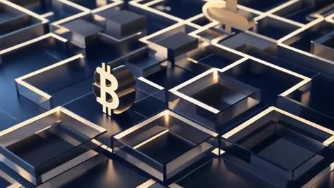 Cryptocurrency and Finance Concept with 3D Bitcoin Symbol