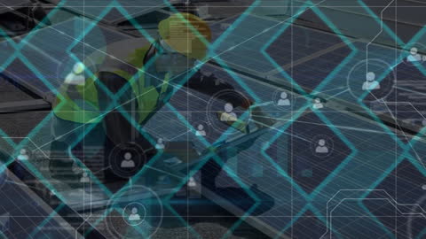 Digital Interface Over Solar Installation Technician