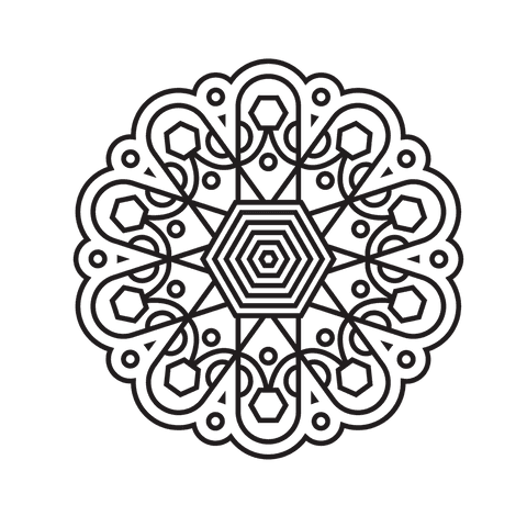 ornate mandala pattern with hexagon design on transparent background - Download Free Stock Videos Pikwizard.com