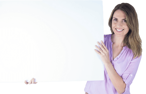 Happy Businesswoman Holding Blank Transparent Billboard - Download Free Stock Videos Pikwizard.com