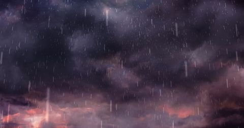 Heavy Rain and Lightning Over Stormy Clouds - Download Free Stock Images Pikwizard.com