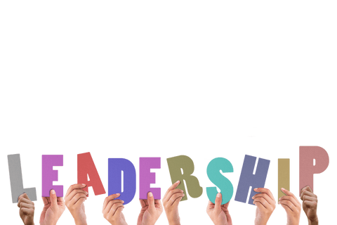 Hands Holding Colorful Leadership Text on Transparent Background - Download Free Stock Videos Pikwizard.com