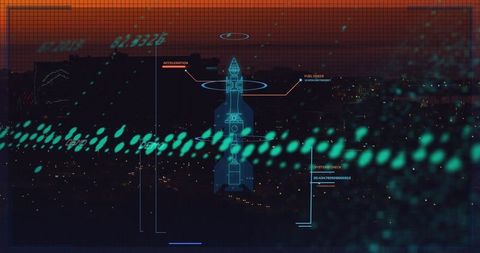 futuristic city technology interface with accelerating data overlay - Download Free Stock Images Pikwizard.com