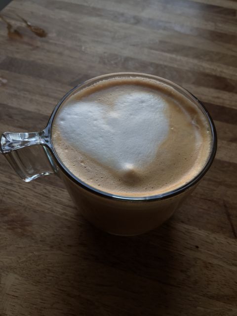 Coffee shop heart froth milk heart love - Download Free Stock Photos Pikwizard.com