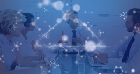 Network Concept Over Business Meeting