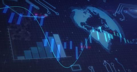 Global Financial Data Process with Digital Interface and Statistics - Download Free Stock Images Pikwizard.com