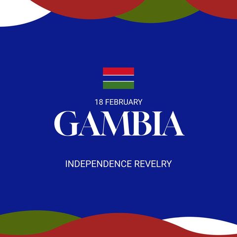 Gambia independence day celebration with festive decor