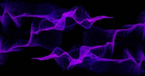 Abstract Purple Waves with Black Background - Download Free Stock Images Pikwizard.com