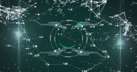 Futuristic Digital Interface with Data Networks and Connections - Download Free Stock Images Pikwizard.com