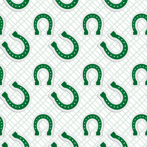 Seamless Green Horseshoe Pattern Design on Transparent Background - Download Free Stock Videos Pikwizard.com